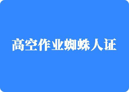 屌屄视频高空作业蜘蛛人证